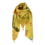 Mustard garden scarf
